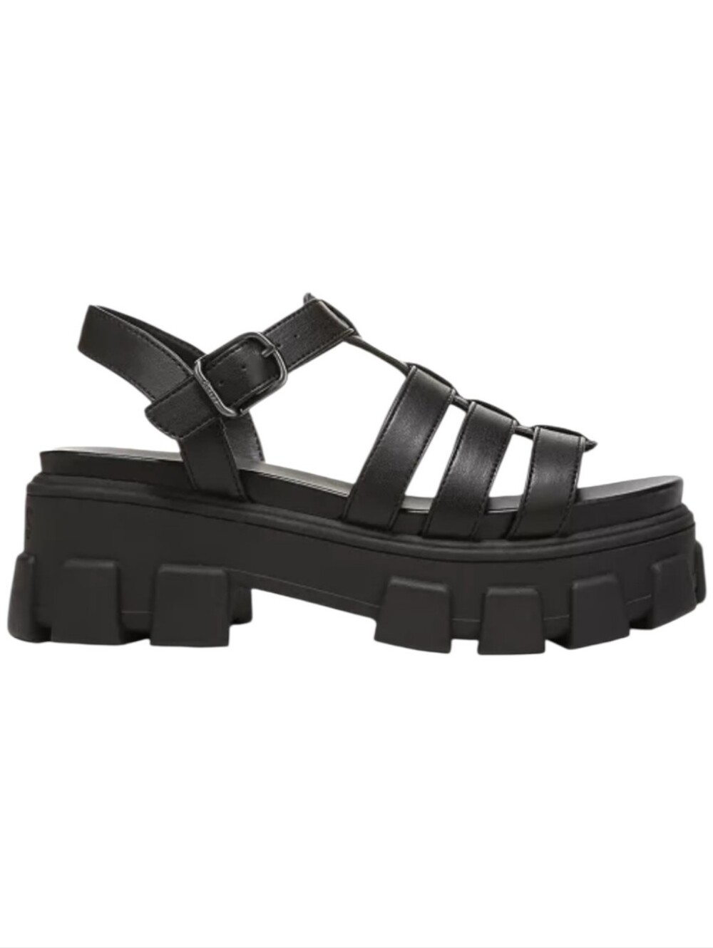 Sam Edelman Circus GILLA Black Lug Sole Fisherman Sandals Sz 8 New Without Box - Picture 10 of 13